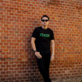 FIXER (フィクサー) FTS-02 FIXER Print Crew Neck T-shirt プリント Tシャツ BLACK × GREEN (ブラック×グリーン)  【SOLD OUT】のイメージ
