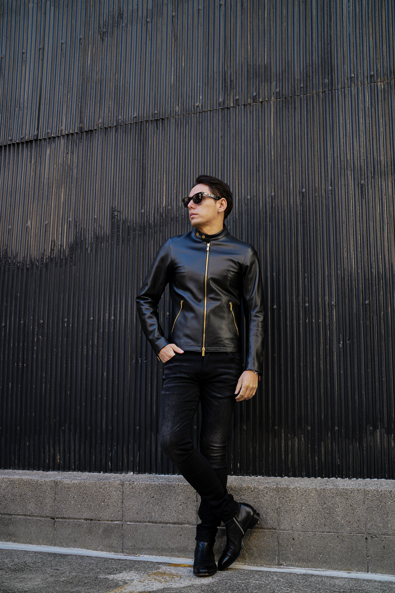 Georges de Patricia (ジョルジュ ド パトリシア) Carrera 18K GOLD (カレラ 18K　ゴールド) Super Soft Sheepskin シングル ライダース ジャケット NOIR (ブラック)【Special Model】georgesdepatricia ジョルジュドパトリシア 愛知 名古屋 alto e diritto アルトエデリット スペシャルモデル 18金モデル