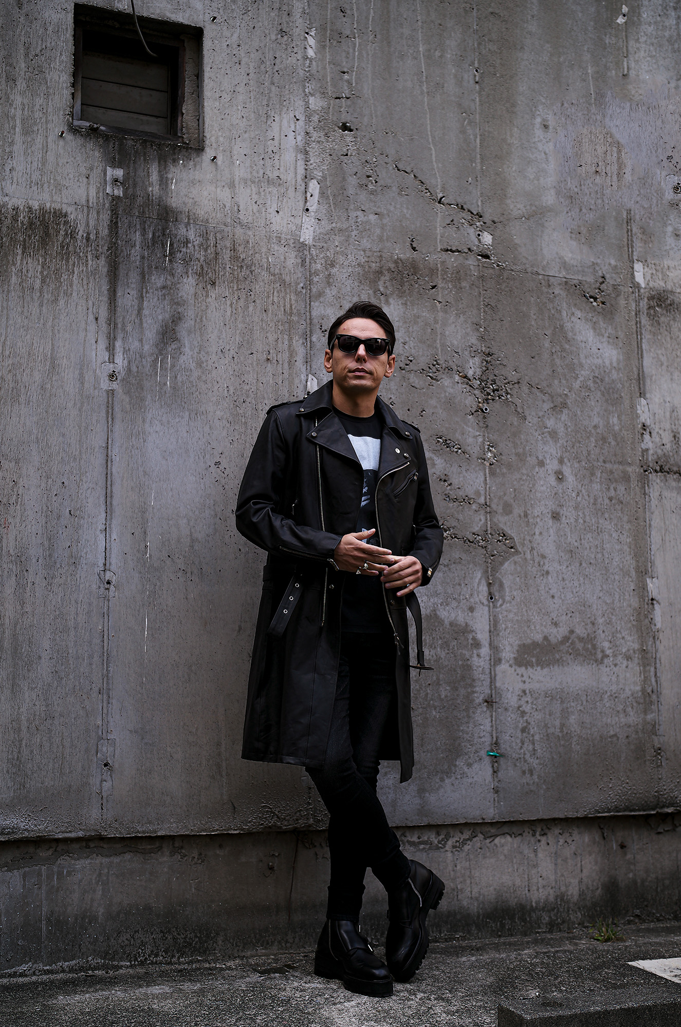 ISAMU KATAYAMA BACKLASH The Line (イサムカタヤマ バックラッシュ ザ・ライン) GUIDI CALF DOUBLE RIDERS COAT No.T-234AL (グイディ カーフ ダブルライダースコート) 925 STERLING SILVER (925 スターリングシルバー) レザー ダブルライダース コート BLACK (ブラック) MADE IN JAPAN (日本製) 2021 愛知 名古屋 Alto e Diritto altoediritto アルトエデリット レザーコート