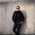 MOORER (ムーレー) FAYER-UR (フェイヤー) Suede Leather Down Vest スエードレザー ダウンベスト NERO (ブラック) Made in italy (イタリア製) 【Alto e Diritto別注】【Special Special Special Model】のイメージ
