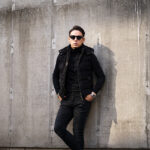 MOORER (ムーレー) FAYER-UR (フェイヤー) Suede Leather Down Vest スエードレザー ダウンベスト NERO (ブラック) Made in italy (イタリア製) 【Alto e Diritto別注】【Special Special Special Model】愛知 名古屋 Alto e Diritto altoediritto アルトエデリット レザーベスト