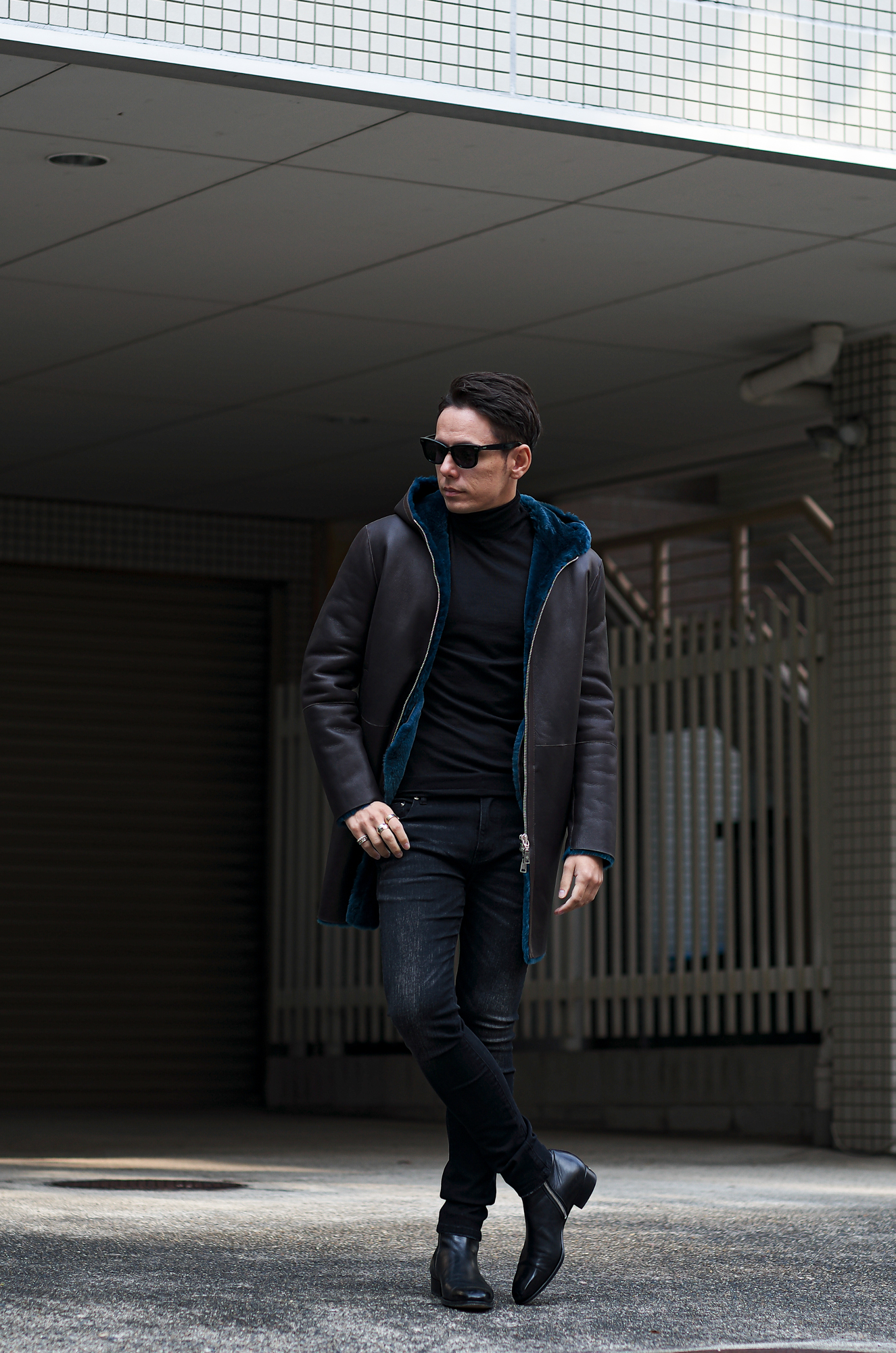 TAGLIATORE (タリアトーレ) WILSON (ウィルソン) Hoodie Mouton Coat