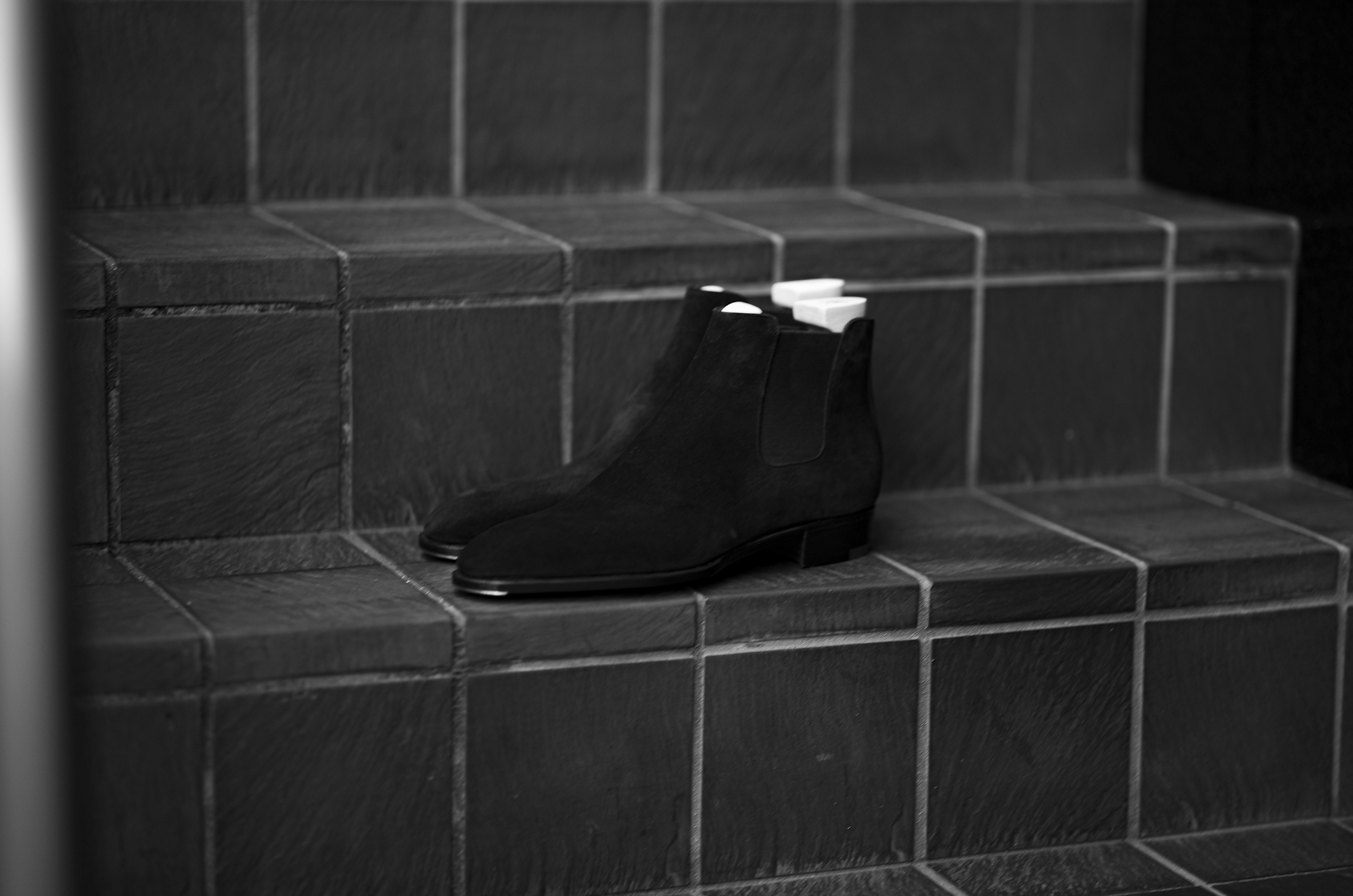 Yohei Fukuda "MTO" Whole Cut Chelsea Boot Suede Black 2023 ヨウヘイフクダ チャッカブーツ スエード ブラック レザーブーツ 愛知 名古屋 Alto e Diritto altoediritto アルトエデリット