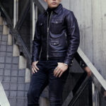 Balvenie Wilhelm (バルヴェニー ヴィルヘルム) No.05 TRACKER JACKET 925 SILVER (ナンバーゼロファイブ トラッカージャケット 925シルバー) COW LEATHER (カウレザー) レザー ジャケット BLACK (ブラック) Made In England (イギリス製) 【ご予約開始】愛知 名古屋 Alto e Diritto altoediritto アルトエデリット