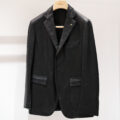 BELVEST (ベルベスト) 3B LAMB NAPPA LEATHER SINGLE JACKET 2PATCH ラムナッパレザー ジャケット BLACK (ブラック) Made in italy (イタリア製) 2024秋冬 【ご予約受付中】のイメージ
