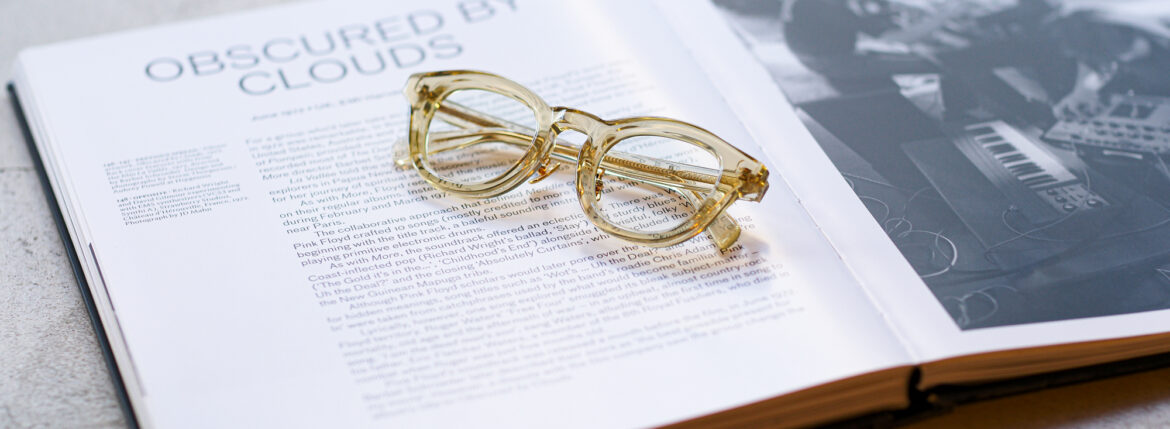 CASABLANCA SPECTACLES “STIFF” 18K GOLD CLEAR YELLOW × LIGHT GRAY LENS 2023のイメージ