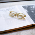CASABLANCA SPECTACLES “STIFF” 18K GOLD CLEAR YELLOW × LIGHT GRAY LENS 2023のイメージ