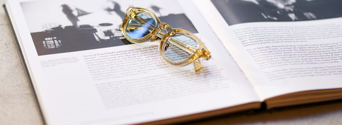 CASABLANCA SPECTACLES “STIFF” 925 STERLING SILVER CLEAR YELLOW × LIGHT BLUE LENS 2023のイメージ