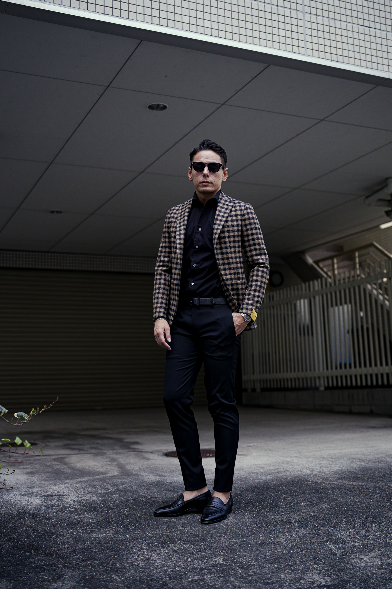 cuervo bopoha (クエルボ ヴァローナ) Sartoria Collection (サルトリア コレクション) Hedi (エディ) Super100's WASHABLE STRETCH TECH WOOL ストレッチ ウォッシャブル　サージウール タイトフィット パンツ BLACK (ブラック) MADE IN JAPAN (日本製) 2023秋冬新作 【入荷しました】【フリー分発売開始】愛知 名古屋 Alto e Diritto altoediritto アルトエデリット