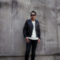 SAINT LAURENT (サンローラン) L01 MOTORCYCLE JACKET (モーターサイクルジャケット) ラムレザー ダブル ライダース ジャケット BLACK(ブラック) Made in italy (イタリア製)のイメージ