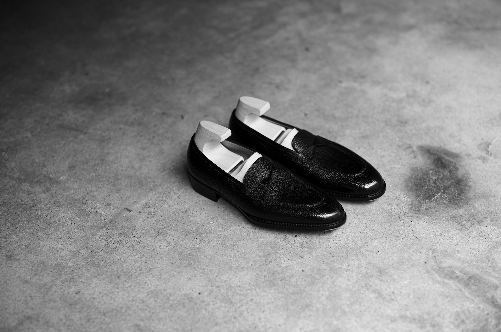 Yohei Fukuda "Butterfly Loafer Bespoke" Vintage Black Big Grain BLACK 2023 ヨウヘイフクダ バタフライローファー ヴィンテージブラック ローファー ブラック 2023年納品 愛知 名古屋 Alto e Diritto altoediritto アルトエデリット