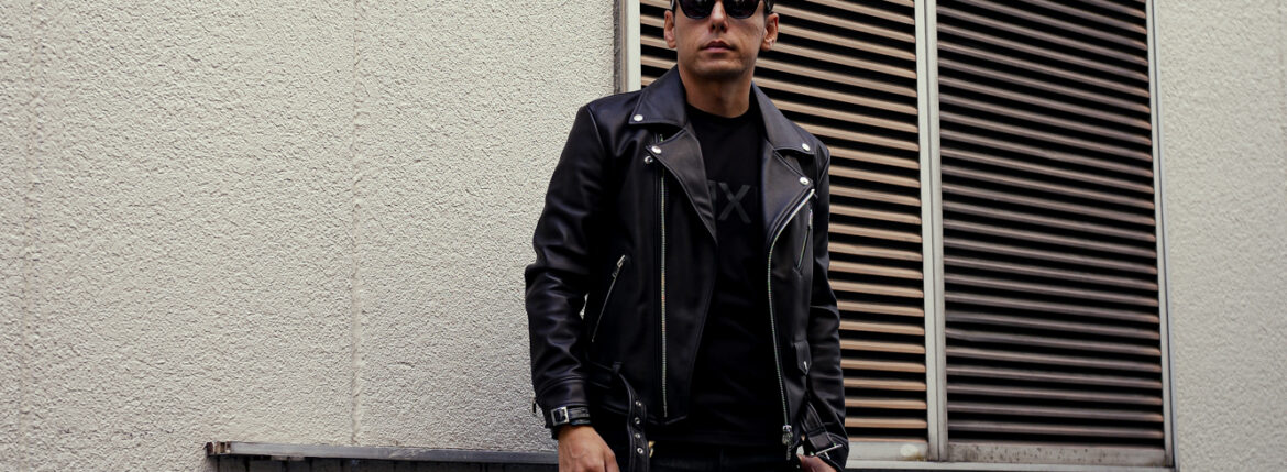 FIXER(フィクサー) F4(エフフォー) DOUBLE RIDERS Cow Leather ダブルライダース ジャケット BLACK(ブラック)のイメージ