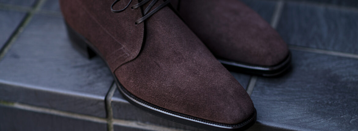 Yohei Fukuda "MTO" Chukka Boot Suede Coffee 2023 ヨウヘイフクダ チャッカブーツ スエード ブラウン レザーブーツ 愛知 名古屋 Alto e Diritto altoediritto アルトエデリット