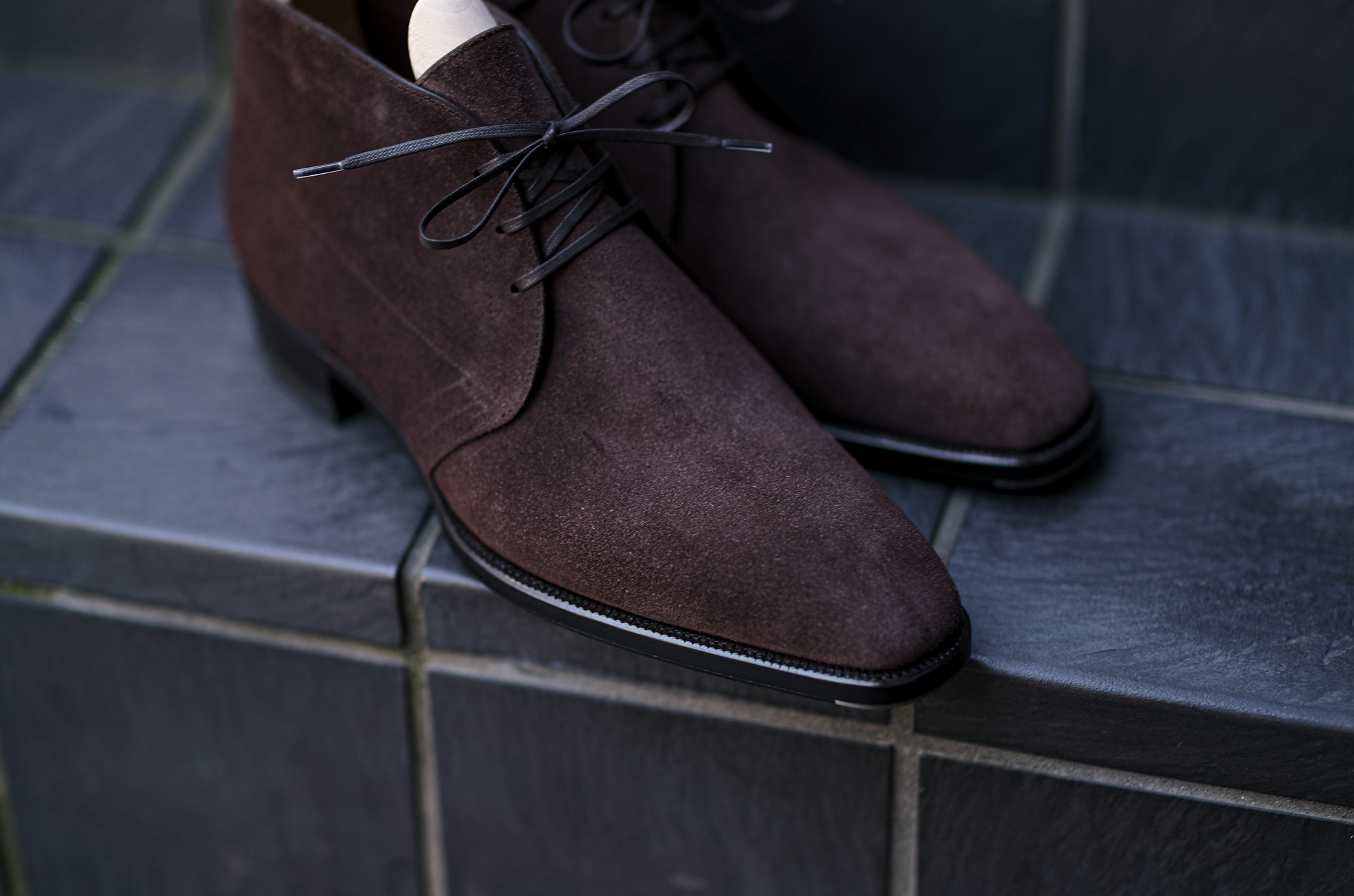 Yohei Fukuda "MTO" Chukka Boot Suede Coffee 2023 ヨウヘイフクダ チャッカブーツ スエード ブラウン レザーブーツ 愛知 名古屋 Alto e Diritto altoediritto アルトエデリット