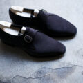 Yohei Fukuda “MTO” Single Monk Strap Suede Leather Grayのイメージ