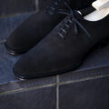 Yohei Fukuda “MTO” Whole Cut Oxford Suede Leather Blackのイメージ