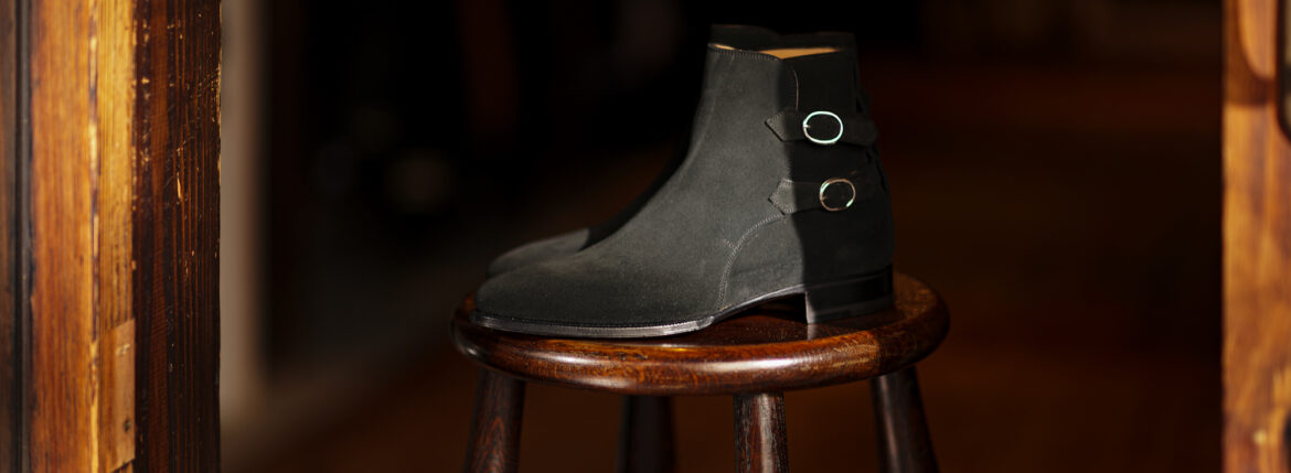 ENZO BONAFE (エンツォボナフェ) ART.3995 Double strap boots CHARLES F. STEAD Superbuck チャールズFステッド社 スーパーバック スエード ダブルストラップブーツ made in italy (イタリア製) 2023秋冬新作 【入荷しました】【フリー分発売開始】愛知 名古屋 Alto e Diritto altoediritto アルトエデリット レザーブーツ ストラップブーツ