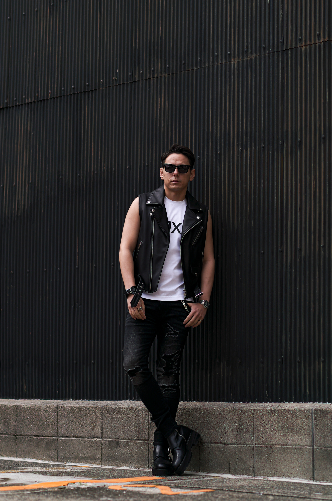 FIXER(フィクサー) F5(エフファイブ) DOUBLE RIDERS VEST Cow Leather ダブルライダース ベスト BLACK(ブラック) 【ご予約開始】【2024.2.23(Fri)～2024.3.10(Sun)】愛知 名古屋　Alto e Diritto altoediritto アルトエデリット