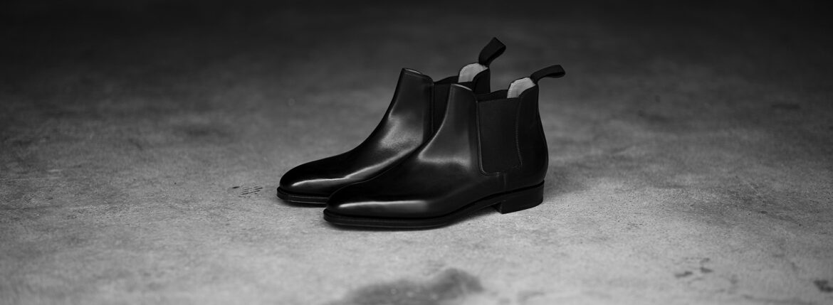 JOHN LOBB LAWRY 8695 Chelsea Boots Black Calf BLACK 2024 ジョンロブ ローリー ブラックカーフレザー チェルシーブーツ ブラック イギリス製 レザーブーツ 愛知 名古屋 Alto e Diritto altoediritto アルトエデリット