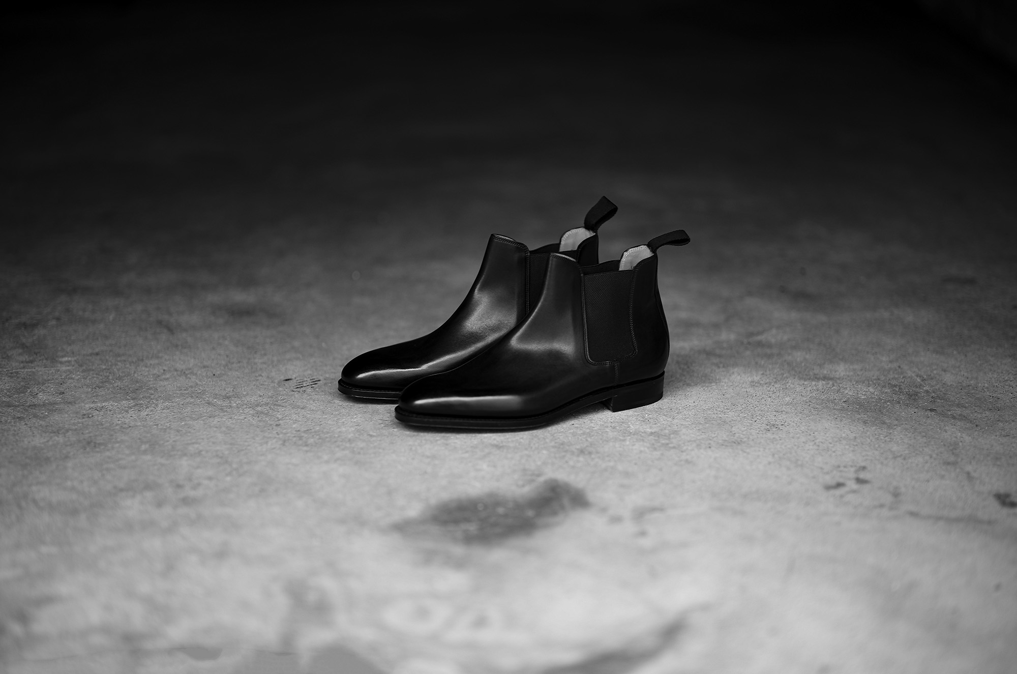 JOHN LOBB LAWRY 8695 Chelsea Boots Black Calf BLACK 2024 ジョンロブ ローリー ブラックカーフレザー チェルシーブーツ ブラック イギリス製 レザーブーツ 愛知 名古屋 Alto e Diritto altoediritto アルトエデリット