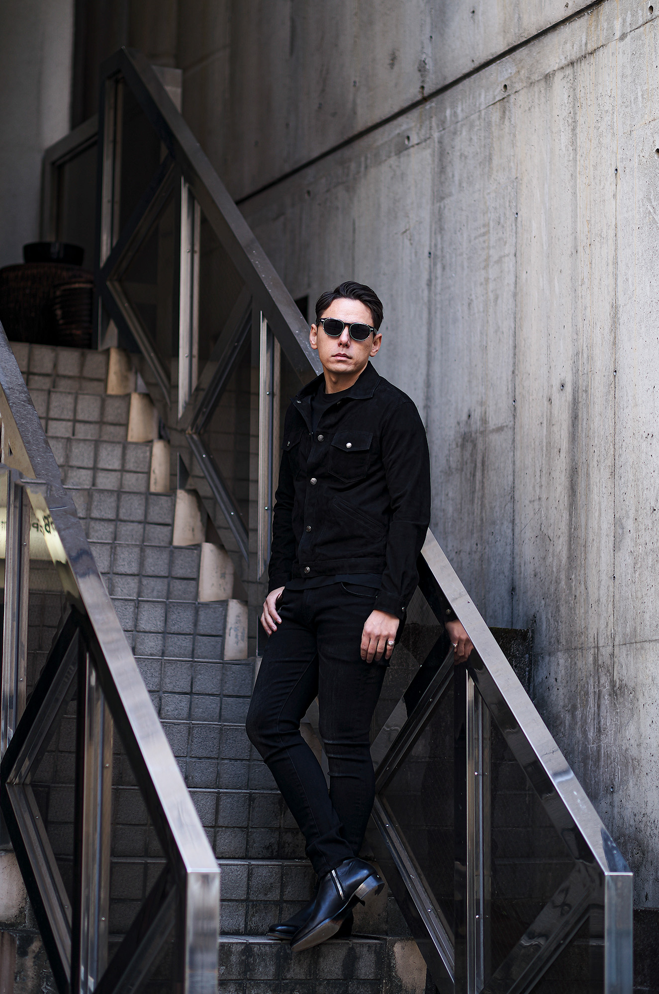 MANTO (マント) ARAGONA (アラゴーナ) Maverick Snap Button Jacket BLACK SUEDE マーベリック スナップボタン ジャケット ブラックスエード  BLACK (ブラック・99) Made in italy (イタリア製) 2024春夏新作 【入荷しました】【フリー分発売開始】愛知 名古屋 Alto e Diritto altoediritto アルトエデリット