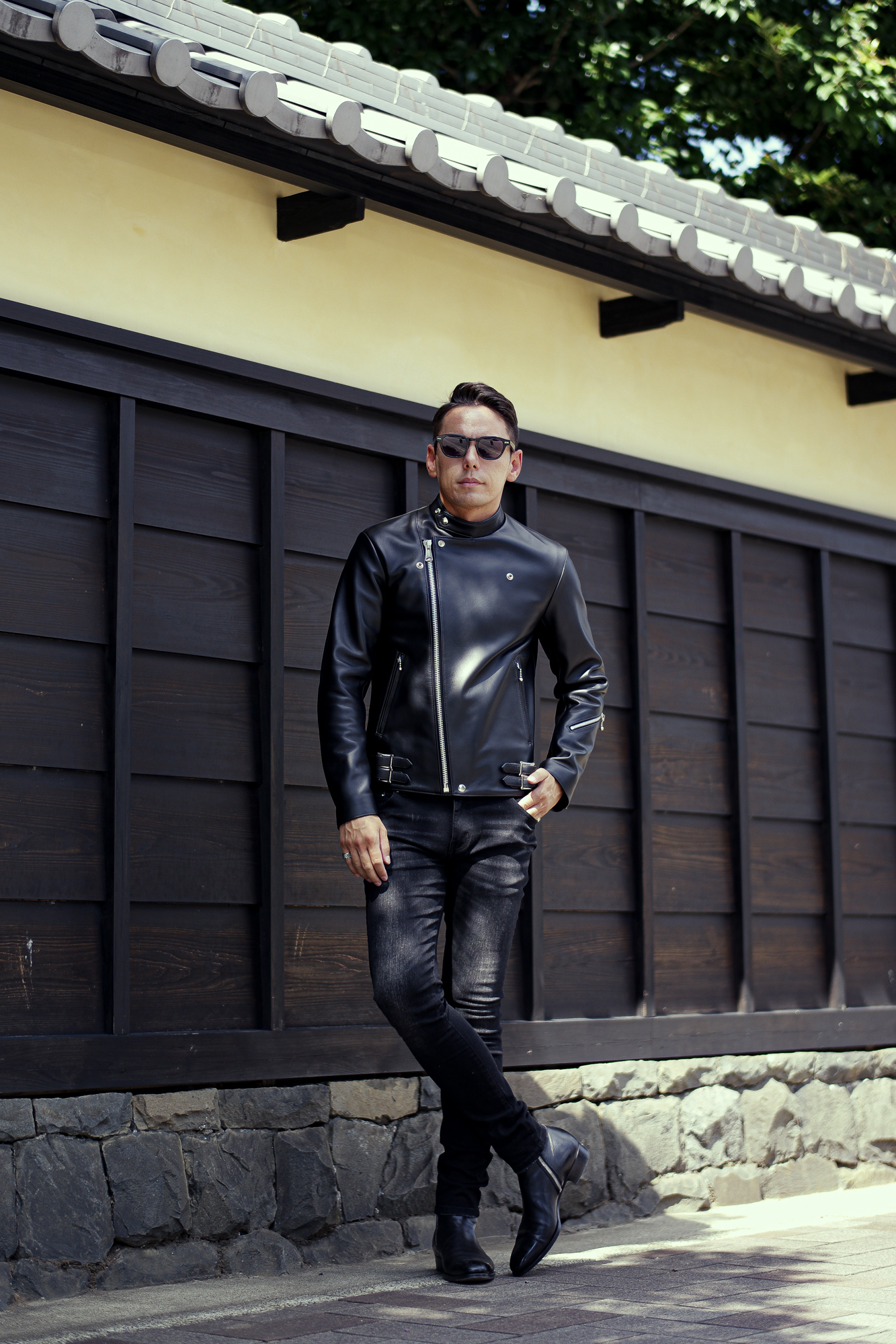 ROYAL LUSTER (ロイヤルラスター) Theo (テオ) CALF LEATHER (カーフレザー) レザージャケット セミダブルライダース ジャケット BLACK (ブラック) 【ご予約開始】【2024.2.02(Fri)～2024.2.18(Sun)】愛知　名古屋 Alto e Diritto altoediritto アルトエデリット