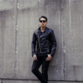 ROYAL LUSTER (ロイヤルラスター) Theo (テオ) CALF LEATHER (カーフレザー) レザージャケット セミダブルライダース ジャケット BLACK (ブラック) 【ご予約受付中】【2024.2.02(Fri)～2024.2.18(Sun)】のイメージ