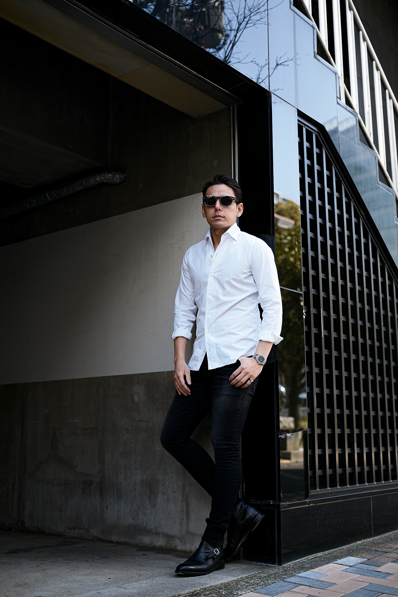 Finamore (フィナモレ) SEUL ITALIAN COLOR COTTON POPLIN SHIRTS コットンポプリン ワンピースカラー シャツ WHITE (ホワイト・01)　made in italy (イタリア製) 2024 春夏新作 愛知 名古屋 Alto e Diritto altoediritto アルトエデリット