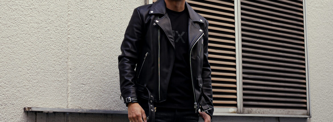 FIXER “F4” DOUBLE RIDERS “Cow Leather BLACK” 【ご予約受付中】【2024.3.03(Sun)～2024.3.17(Sun)】のイメージ