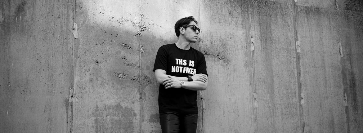 FIXER FTS-06 "THIS IS NOT FIXER" BLACK フィクサー Alto e Diritto altoediritto アルトエデリット これはフィクサーではない 愛知 名古屋 Tシャツ ブラック