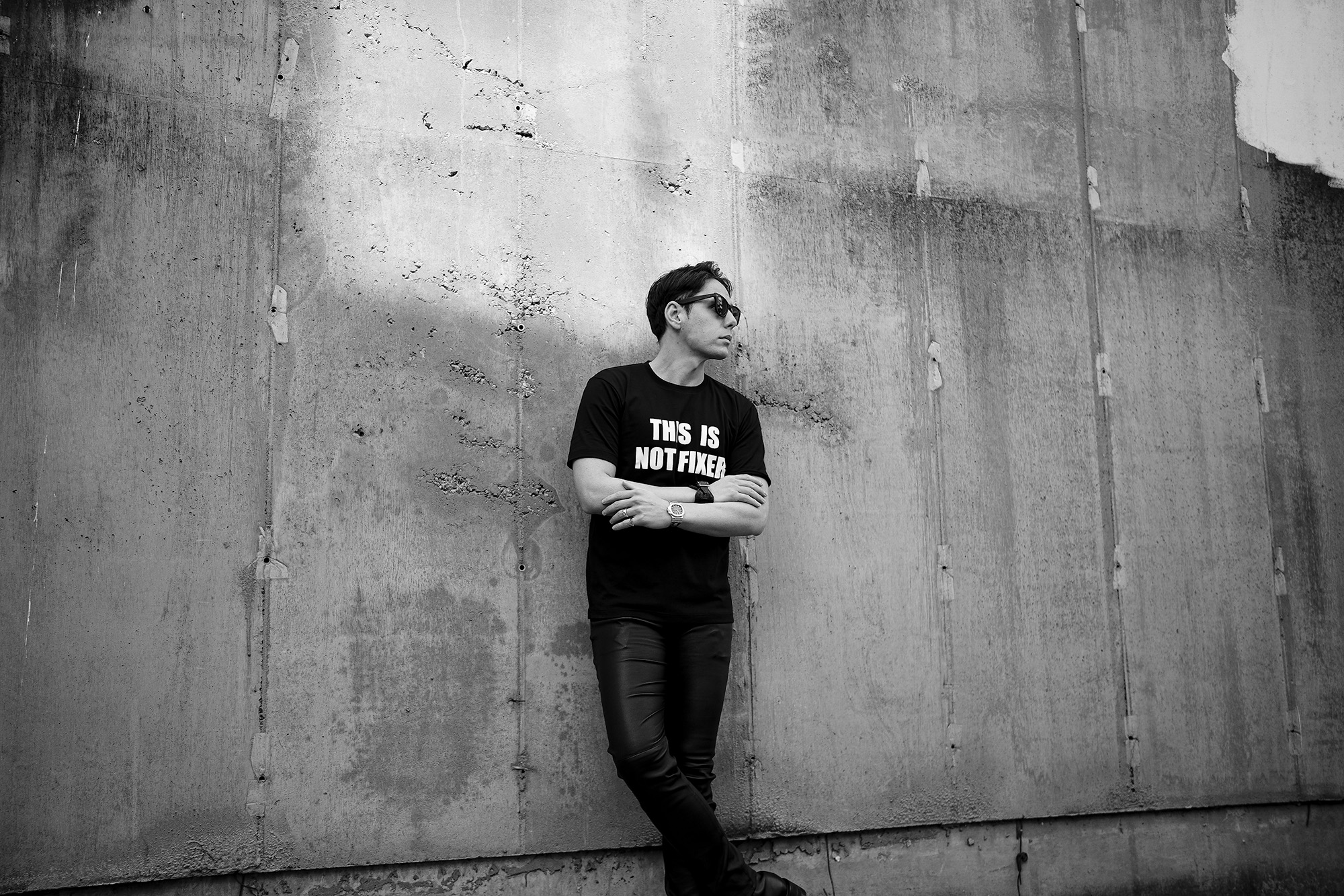 FIXER FTS-06 "THIS IS NOT FIXER" BLACK フィクサー Alto e Diritto altoediritto アルトエデリット これはフィクサーではない 愛知 名古屋 Tシャツ ブラック