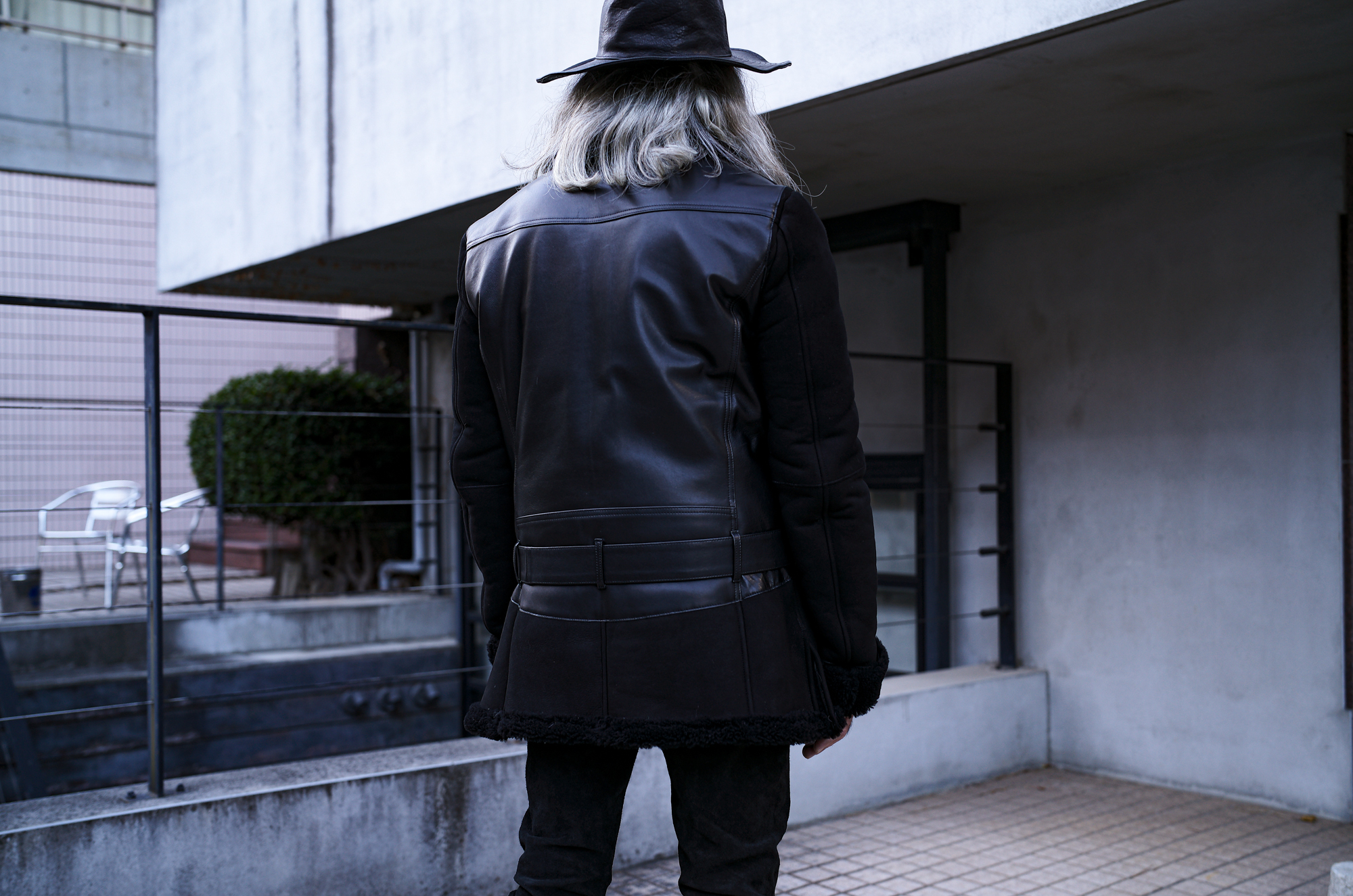 ISAMU KATAYAMA BACKLASH "2119-02" Merino Suede × Sheepskin DOUBLE RIDERS MOUTON COAT BLACK 2024秋冬 【ご予約開始】愛知 名古屋 Alto e Diritto altoediritto アルトエデリット ダブルライダース ムートンコート ブラック イサムカタヤマバックラッシュ メリノスエード シープスキンレザー