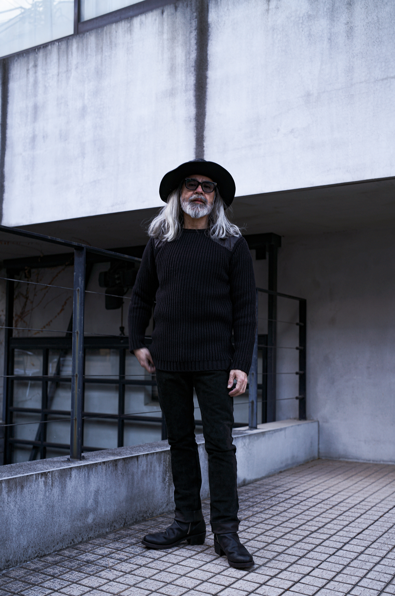 ISAMU KATAYAMA BACKLASH "KN-779-01" HANTING SWEATER BLACK 2024秋冬 【ご予約開始】 アルトエデリット イサムカタヤマバックラッシュ ハンティングセーター ブラック 愛知 名古屋 Alto e Diritto altoediritto アルトエデリット