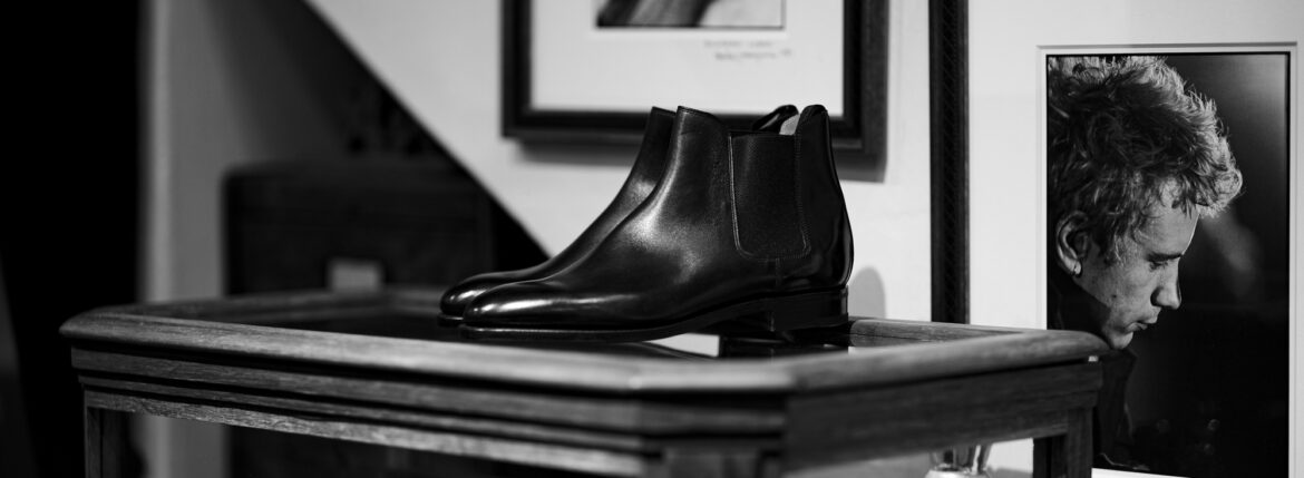 JOHN LOBB (ジョンロブ) LAWRY (ローリー) 8695 Chelsea Boots Black Calf ブラックカーフレザー チェルシーブーツ BLACK (ブラック) Made In England (イギリス製) 2024のイメージ