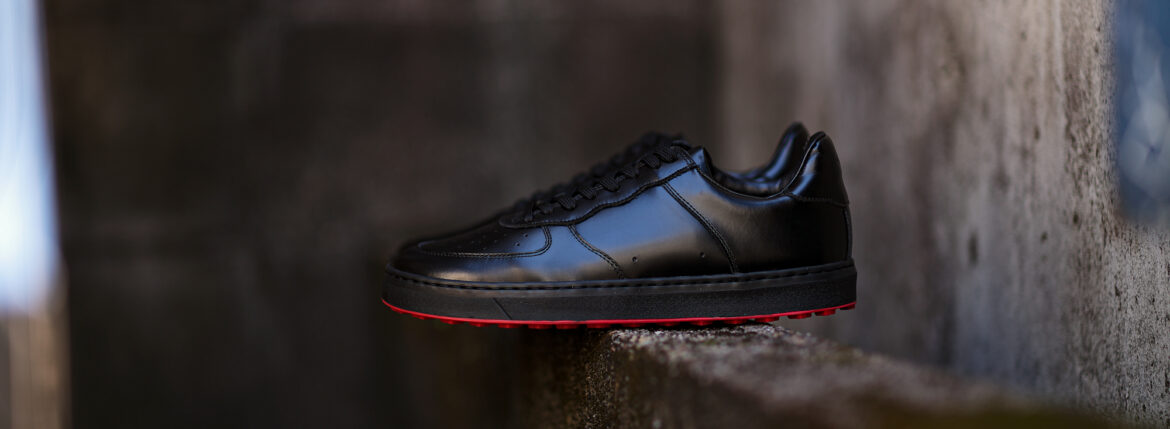 WH WHA-1900 New Vodka Leather SNEAKERS ALL BLACK 2024SS【Size 6】のイメージ