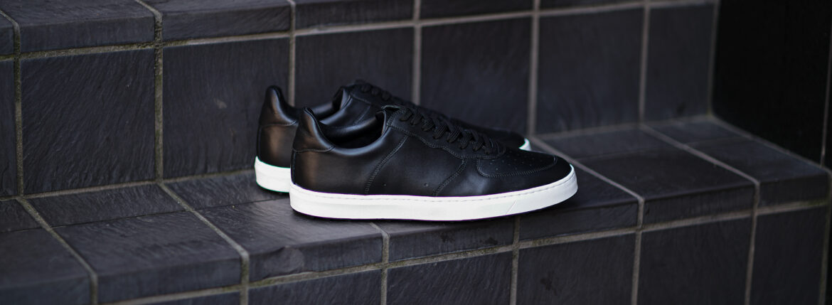 WH WHA-1900 SARI LEATHER SNEAKERS BLACK × WHITE 2024SS【Size 9】 ダブルエイチ サリーレザー スニーカー ブラック ホワイト 2024年春夏 愛知 名古屋 Alto e Diritto altoediritto アルトエデリット