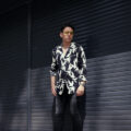 BALMAIN（バルマン）SPARROW PRINT FLOWING SHIRT (スパロー プリント フローイング シャツ) サテンシャツ NOIR (ブラック) made in italy (イタリア製) 2024春夏新作のイメージ