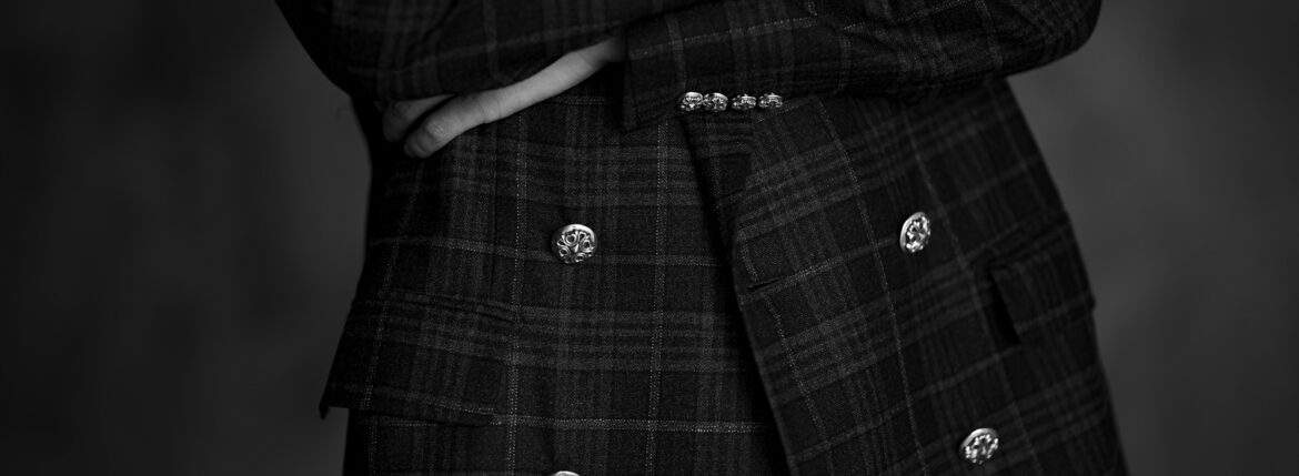 Balvenie Wilhelm "No.09" DOUBLE BREASTED POLO COAT 925 SILVER 【Special Model】バルヴェニー ヴィルヘルム ナンバーゼロナイン ダブルブレスト ポロコート 925シルバー スペシャルモデル 愛知 名古屋 Alto e Diritto altoediritto アルトエデリット シルバーボタン