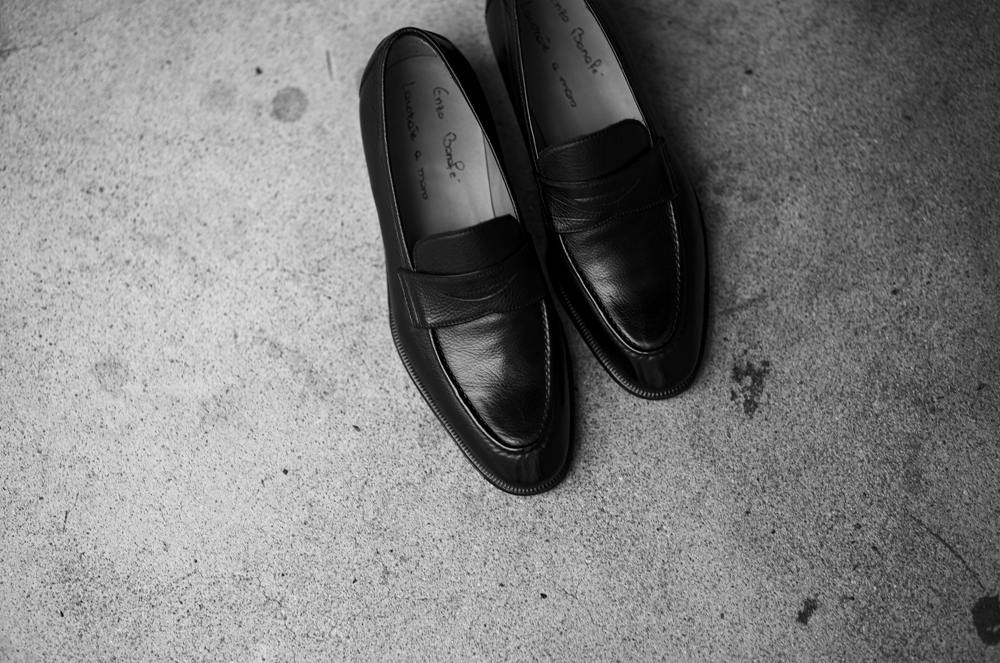 ENZO BONAFE(エンツォボナフェ) ART. EB-08 Coin Loafer コインローファー LAMA LEATHER ラマレザー ドレスシューズ ローファー NERO(ブラック) made in italy (イタリア製) 2024春夏新作  愛知 名古屋 enzobonafe エンツォボナフェ eb08 ローファー