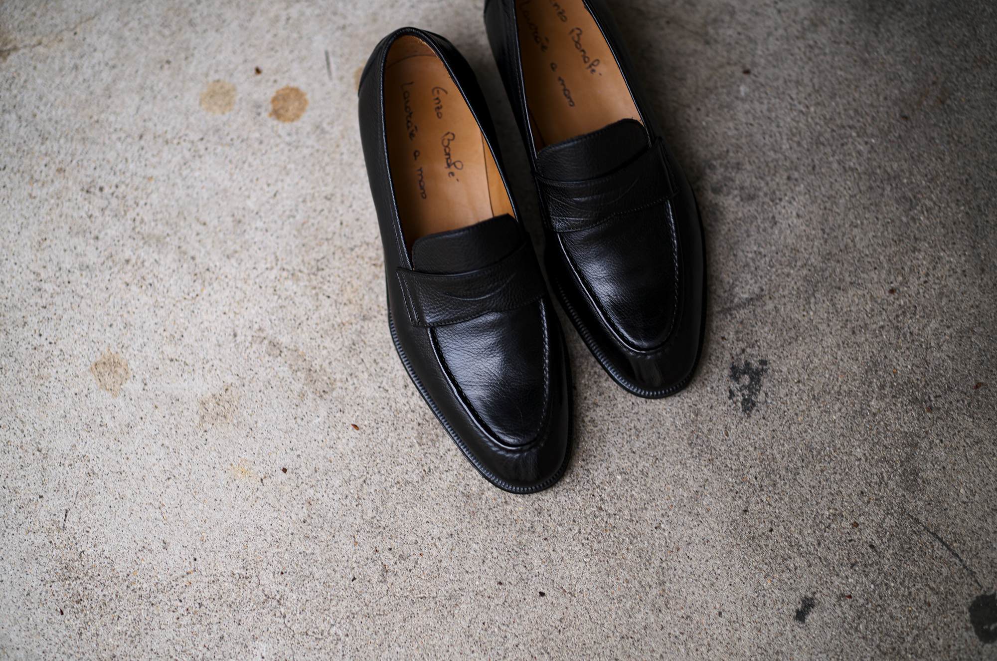 ENZO BONAFE(エンツォボナフェ) ART. EB-08 Coin Loafer コインローファー LAMA LEATHER ラマレザー ドレスシューズ ローファー NERO(ブラック) made in italy (イタリア製) 2024春夏新作  愛知 名古屋 enzobonafe エンツォボナフェ eb08 ローファー