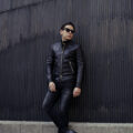 FIXER(フィクサー) F2 PYTHON (エフツー パイソン) SINGLE RIDERS PYTHON LEATHER パイソン エキゾチックレザー シングルライダース ジャケット BLACK(ブラック)【ご予約開始】のイメージ