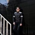 FIXER(フィクサー) F7(エフセブン) SEMI DOUBLE RIDERS Cow Leather セミダブルライダース ジャケット BLACK × WHITE (ブラック × ホワイト) 【ご予約開始】【2024.5.05(Sun)~2024.5.19(Sun)】のイメージ