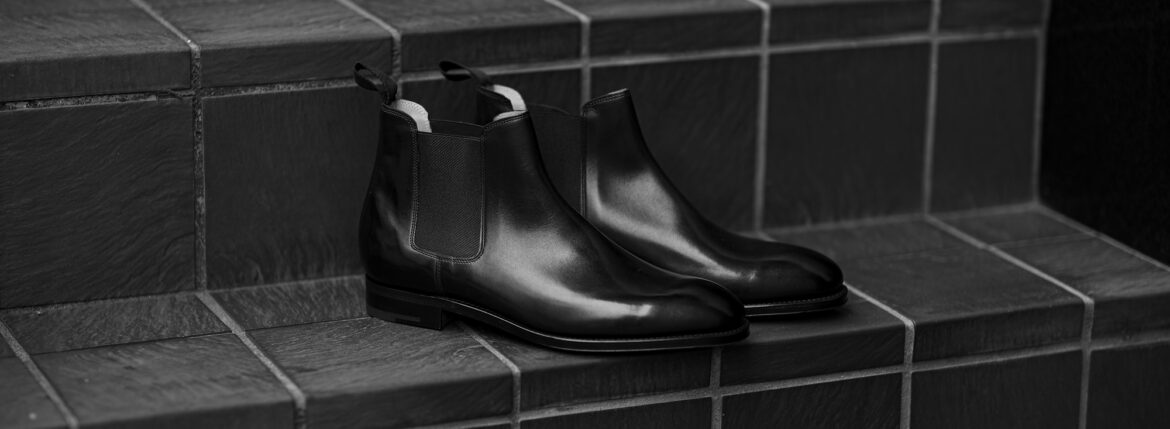 JOHN LOBB (ジョンロブ) LAWRY (ローリー) 8695 Chelsea Boots Black Calf ブラックカーフレザー チェルシーブーツ BLACK (ブラック) Made In England (イギリス製) 2024 春夏新作 愛知 名古屋 Alto e Diritto altoediritto アルトエデリット レザーブーツ