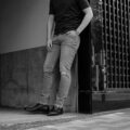 PT TORINO DENIM (ピーティートリノデニム) ROCK (ロック) SKINNY FIT (スキニーフィット) COMFORT GRAY DENIM 11 Oz ストレッチ クラッシュ デニムパンツ GRAY CRUSH (グレークラッシュ・CC20) 2024春夏新作のイメージ