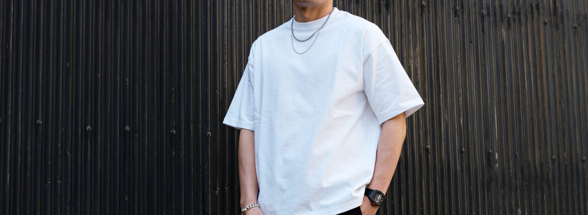 Volturno (ヴォルトゥルノ) Heavy oz Tshirt ヘビーオンス ルーズフィット Tシャツ WHITE (ホワイト) 【ご予約受付中】 愛知 名古屋 Alto e Diritto altoediritto アルトエデリット