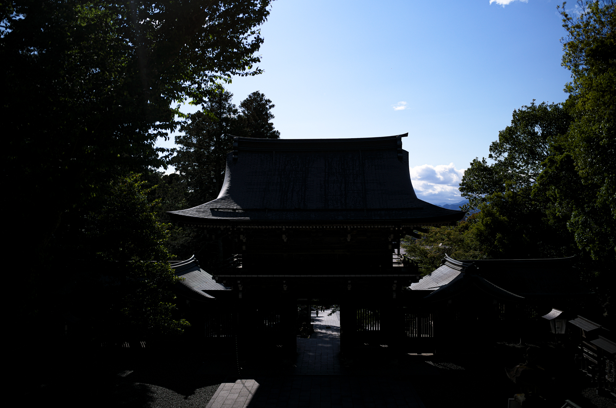 伊奈波神社 〒500-8043 岐阜県岐阜市伊奈波通り1の1　Tel.058‐262‐5151　FAX.058‐262‐5153　inaba_jinja 伊奈波神社（いなばじんじゃ）は、岐阜県岐阜市伊奈波通りにある神社。式内社論社、美濃国三宮で、旧社格は国幣小社。2015年（平成27年）4月24日、「信長公のおもてなし」が息づく戦国城下町・岐阜 」の構成文化財として日本遺産に認定される[1]。祭神垂仁天皇の第一皇子で、この地の開拓神である五十瓊敷入彦命（いにしきいりひこのみこと）を主祭神とし、妃の淳熨斗媛命（ぬのしひめのみこと）、母の日葉酢媛命（ひばすひめのみこと）、外祖父の彦多都彦命（ひこたつひこのみこと、稲葉国造の祖）、臣下の物部十千根命（もののべのとちねのみこと）を配祀する。これらの神を伊奈波大神と総称する。社伝によれば、五十瓊敷入彦命は朝廷の命により奥州を平定したが、五十瓊敷入彦命の成功を妬んだ陸奥守豊益の讒言により、朝敵とされて現在の伊奈波神社の地で討たれたという。歴史　社伝によれば、景行天皇14年、武内宿禰が稲葉山北西の椿原（現在の岐阜公園内の丸山）に五十瓊敷入彦命を祀ったのに始まるとされる。壬申の乱の際に天武天皇が当社に戦勝を祈願したという。天文8年（1539年）、斎藤道三が稲葉山に稲葉山城を築城するにあたり、現在地に遷座した。この際、その地にあった物部十千根命を祀る物部神社を合祀し、稲葉山城の鎮守とした。以降も、岐阜の総産土神として篤い崇敬を受けた。明治6年に県社に列格し、昭和14年に国幣小社に昇格した。戦後の昭和27年7月に岐阜県神社庁より県神社庁長参向指定神社（金幣社）の指定を受ける、『延喜式神名帳』では、美濃国厚見郡の神社として「伊奈波神社」の社名は記されていないが小社として「物部神社」の社名があり、これが当社に合祀された物部神社であるとされる。あるいは、当社自体が式内・物部神社であるとする説もある。『美濃国神名帳』には「正一位 伊奈波大神」「従五位下 物部明神」と記載されている。