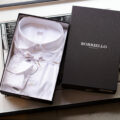 BORRIELLO “MADE TO MEASURE” NEW YORK Popeline Stretch WHITE 2024のイメージ