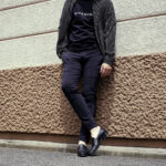 cuervo bopoha (クエルボ ヴァローナ) Sartoria Collection (サルトリア コレクション) Hedi (エディ) WASHABLE 2WAY SUPER COMFORT NYLON ウォッシャブル ストレッチ ナイロン タイトフィット パンツ BLACK (ブラック) MADE IN JAPAN (日本製) 2024 春夏 愛知 名古屋 Alto e Diritto altoediritto アルトエデリット