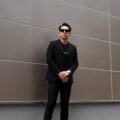 cuervo bopoha (クエルボ ヴァローナ) Sartoria Collection (サルトリア コレクション) Rooster (ルースター) STRETCH NYLON ストレッチナイロン スーツ BLACK(ブラック) MADE IN JAPAN (日本製) 2024 春夏【ご予約受付中】のイメージ