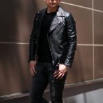 EMMETI (エンメティ) TORINO (トリノ) SP CALF SKIN 0.9mm (スペシャル カーフスキン 0.9mm) レザージャケット ダブルライダース ジャケット NERO SILVER (ブラック×シルバー) Made in italy (イタリア製) 2024秋冬【Alto e Diritto限定】【Special Model】【ご予約受付中】愛知 名古屋 Alto e Diritto altoediritto アルトエデリット